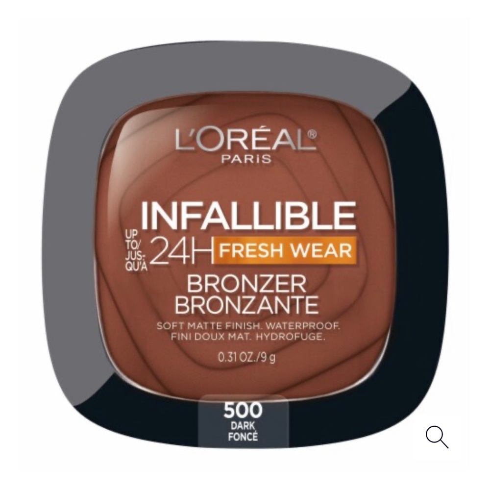 (2) L’Oréal Paris Infallible Up to 24H Fresh Wear Soft Matte Bronzer 500